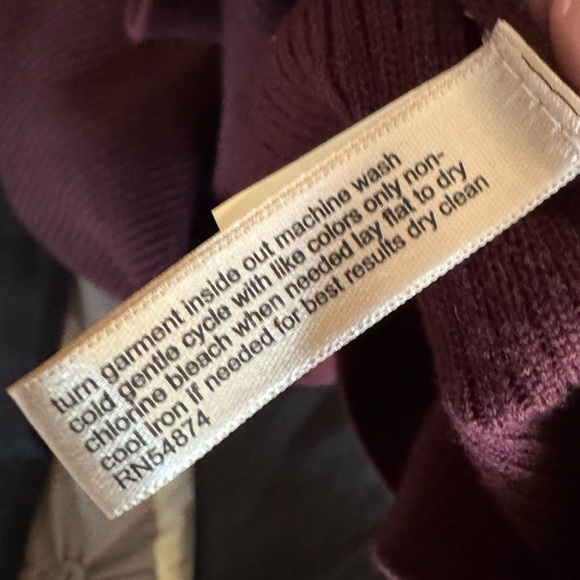 NWT The Limited Plum Cold Shoulder Sweater Dress Sz M Cowl Neck Wool Blend - Picture 4 of 6